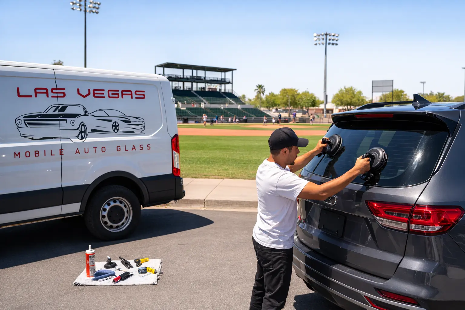 Rear glass replacement Las Vegas